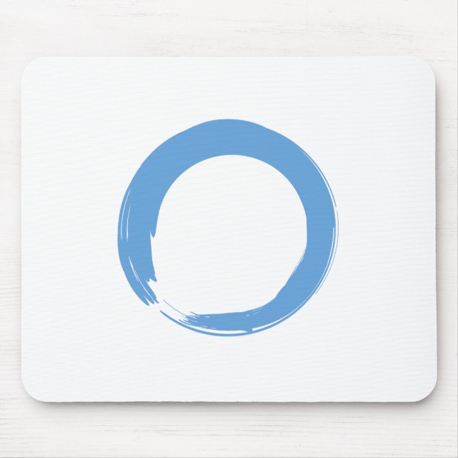 Sky Blue Zen Symbol Mouse Pad (Front)