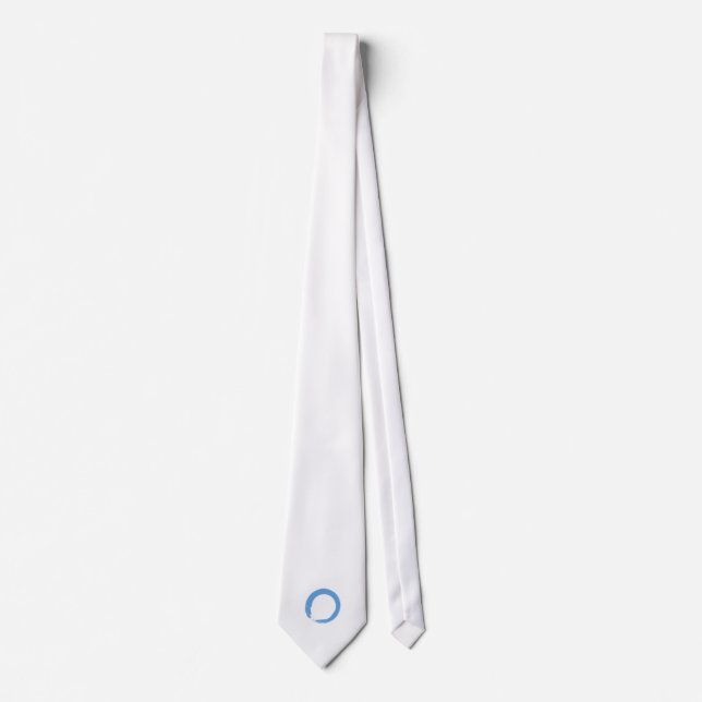 Sky Blue Zen Symbol Tie (Front)