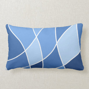 Sky blues – trendy stylish design lumbar pillow
