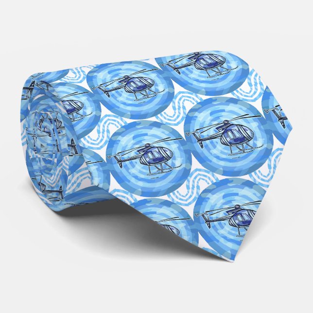 Sky Chopper Helicopter tie (Rolled)