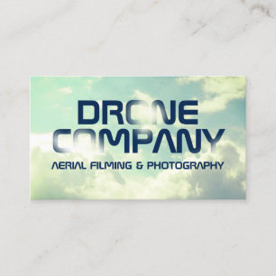 Sky clouds bold text inspired by flying  business card