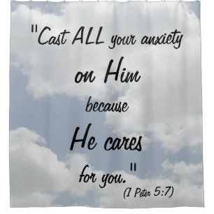 Sky Clouds Design Bible Quote Print Christian