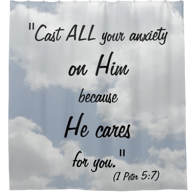 Sky Clouds Design Bible Quote Print Christian (Front)