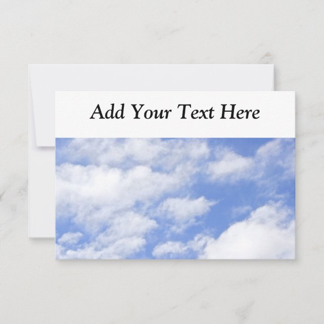 Sky Clouds Heaven Invitation (Front)