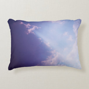 Sky Clouds Pastel Colours Skyscape Scenic Photo Accent Pillow
