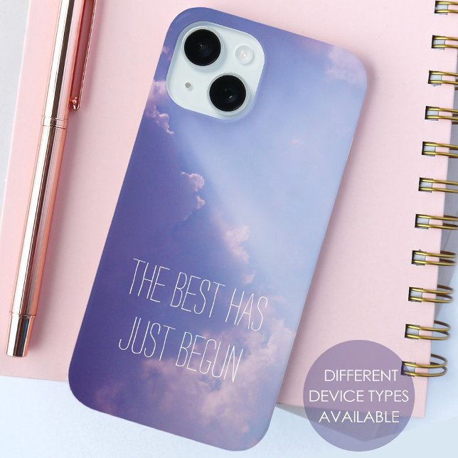 Sky Clouds Pastel Inspirational Quote Nature Photo Case-Mate iPhone Case (Creator Uploaded)