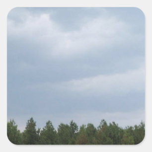 Sky & Clouds Square Sticker