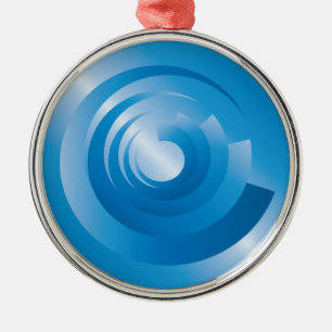 sky colors spinning metal ornament