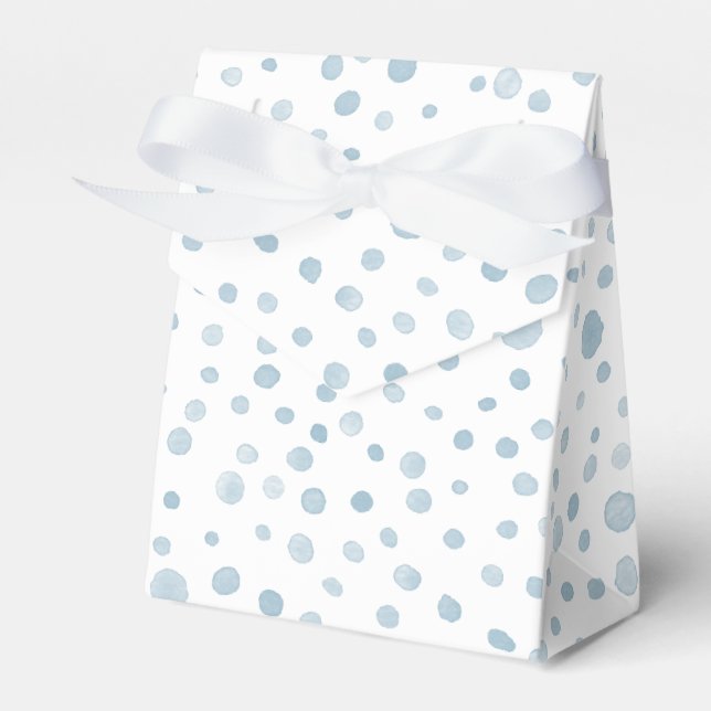 Sky Confetti Watercolor Dots Favour Box (Front Side)