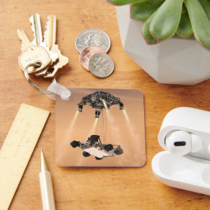 Sky Crane Manoeuvre During Curiosity's Mars Descen Keychain