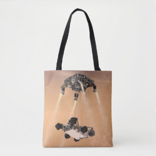 Sky Crane Manoeuvre During Curiosity's Mars Descen Tote Bag