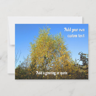 Sky Dancing Autumn Leaves - Personalized Postcard