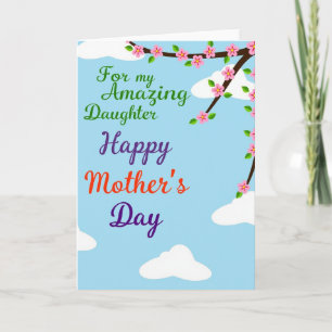Sky Daughter Mothers Day Card
