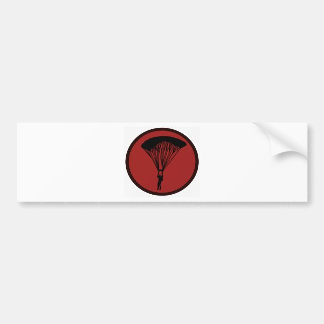 SKY DIVE COURAGE BUMPER STICKER (Front)