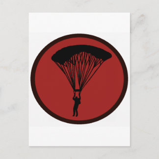 SKY DIVE COURAGE POSTCARD