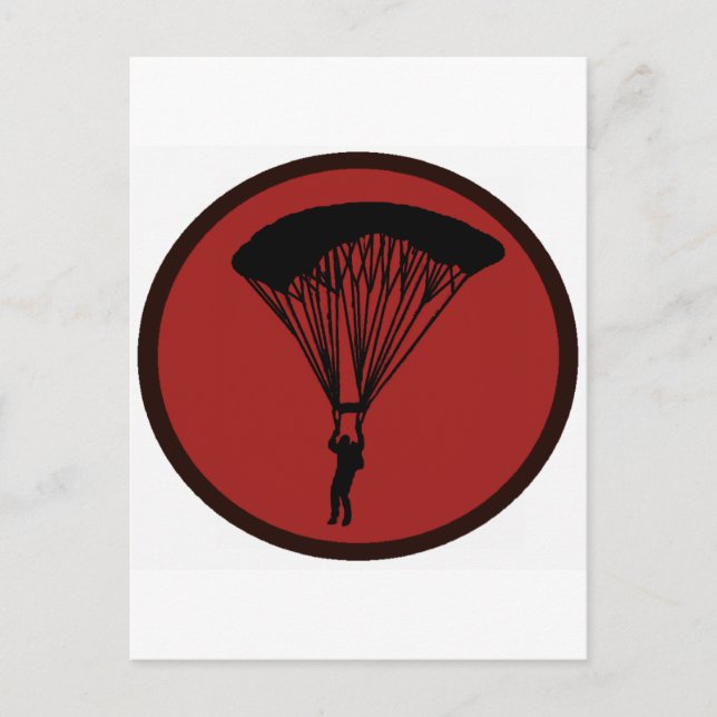 SKY DIVE COURAGE POSTCARD (Front)