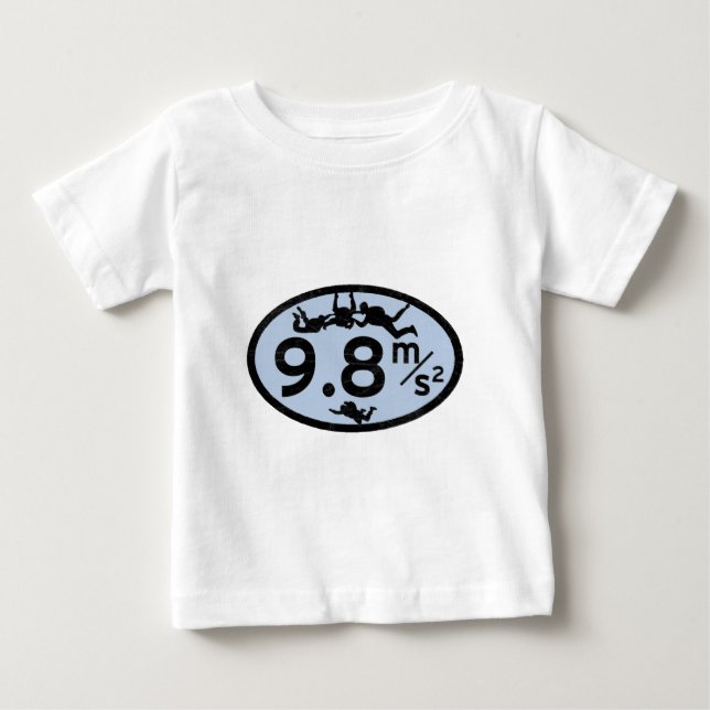 Sky Dive Gravity Baby T-Shirt (Front)