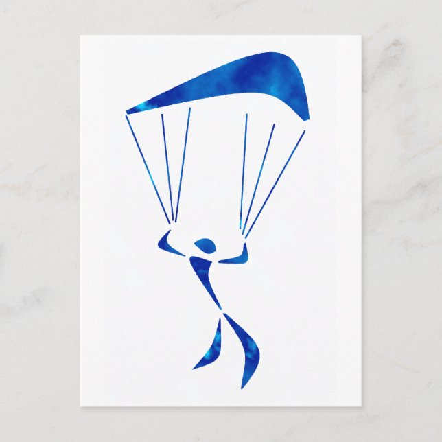 SKY DIVE KRAZY POSTCARD (Front)
