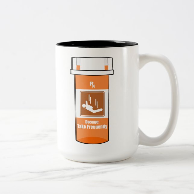 Sky Diving Is My Drug Two-Tone Coffee Mug (Right)