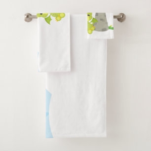Sky Dragon Kid's Personalized Bath Towel Set