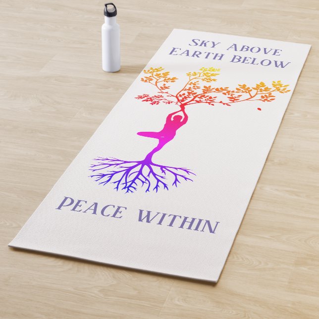 Sky, Earth, Peace Yoga Mat (In Situ)