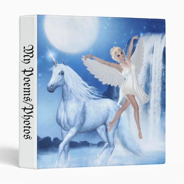Sky Faerie Asparas and Unicorn Binder (Front/Spine)