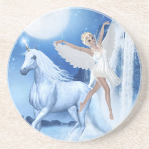 Sky Faerie Asparas and Unicorn Coaster