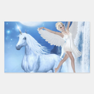 Sky Faerie Asparas and Unicorn Sticker