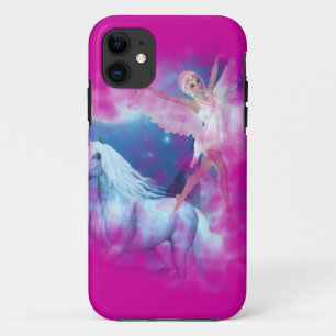 Sky Faerie Asparas and Unicorn Vignette iPhone 11 Case