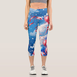 Sky Full of Freedom Capri Leggings