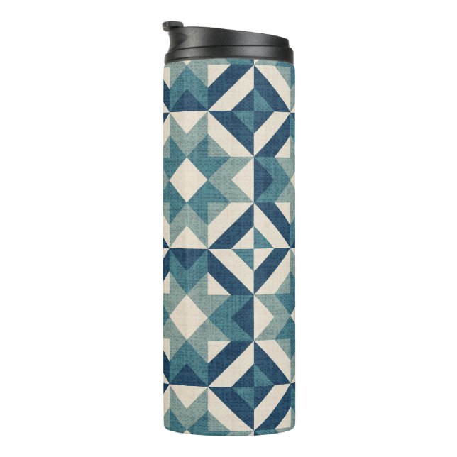 Sky full of stars - Geometric blue Thermal Tumbler (Rotated Right)