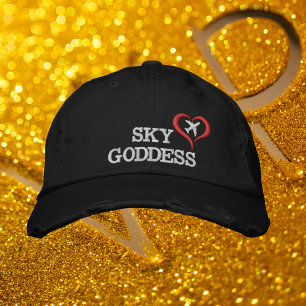 Sky Goddess Typography, Wanderlust, Personalized Embroidered Hat