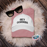 Sky Goddess Typography, Wanderlust, Simple Embroidered Hat<br><div class="desc">Sky Goddess Typography,  Wanderlust,  Simple Embroidered Baseball Cap.

Ignite your passion for adventure with our Wanderlust cap. This stylish cap features a  design that speaks to the heart of every travel enthusiast.

Copyright Soar In Style Designs.</div>