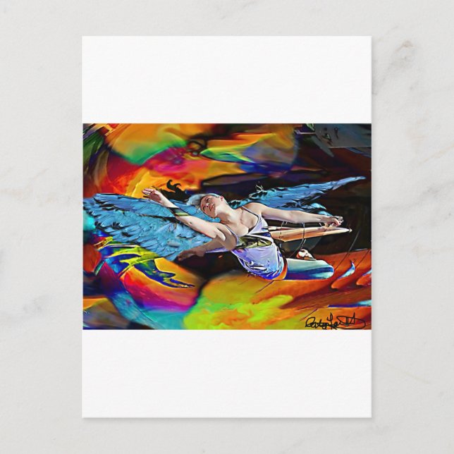 Sky Hawk Warrior Goddess.jpg Postcard (Front)