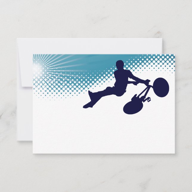 sky high biker invitation (Front)