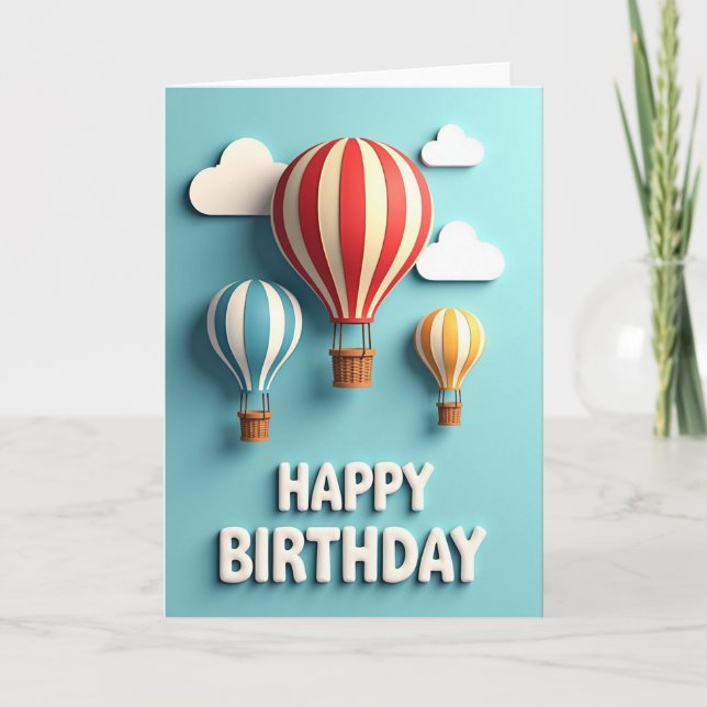 Sky High Birthday Card (Front)
