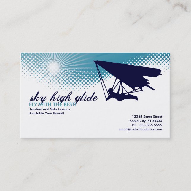 sky high glide business card (Front)