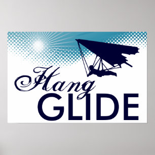 sky high hang glide poster