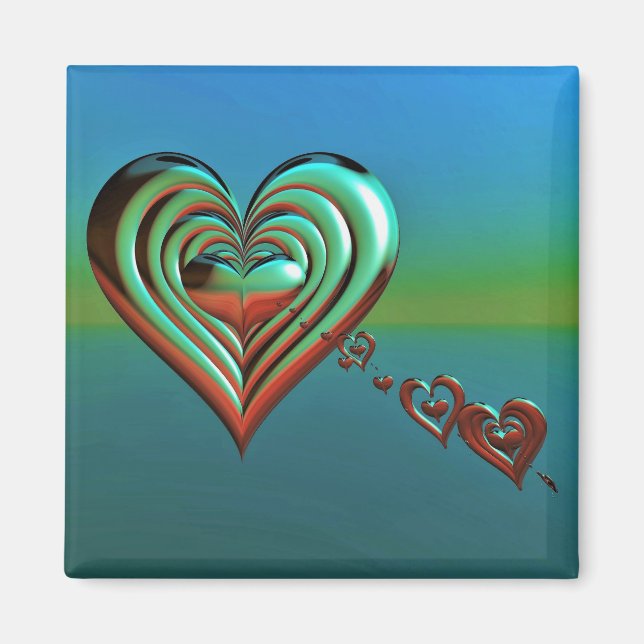 Sky High Hearts Magnet (Front)