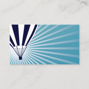 sky high hot air balloon business card