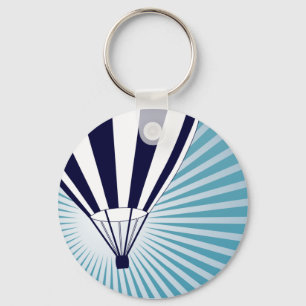 sky high hot air balloon keychain