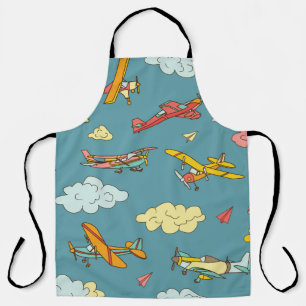 Sky High: Retro Plane Design Apron