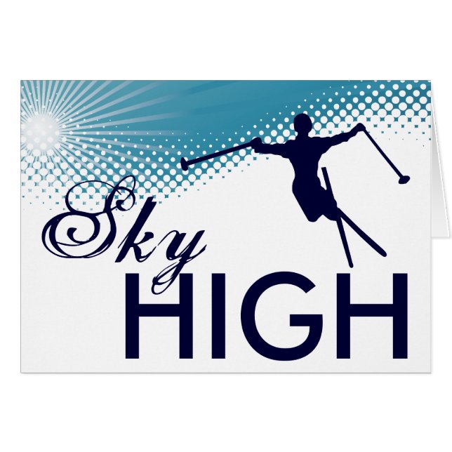 sky high skiing (Front Horizontal)