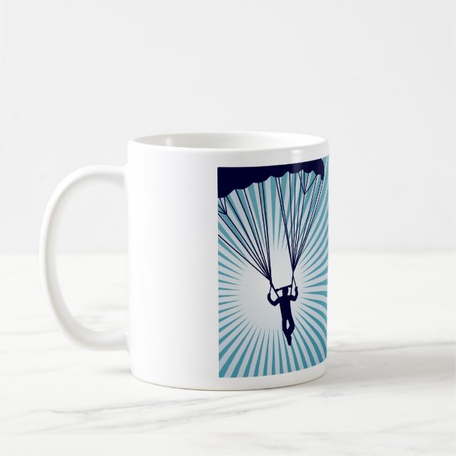 sky high skydiving coffee mug (Left)