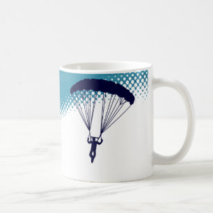 sky high skydiving coffee mug