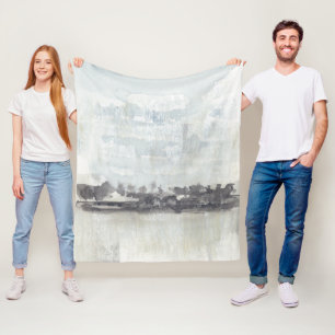 Sky Horizon - Neutral Colours Fleece Blanket