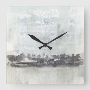 Sky Horizon - Neutral Colours Square Wall Clock