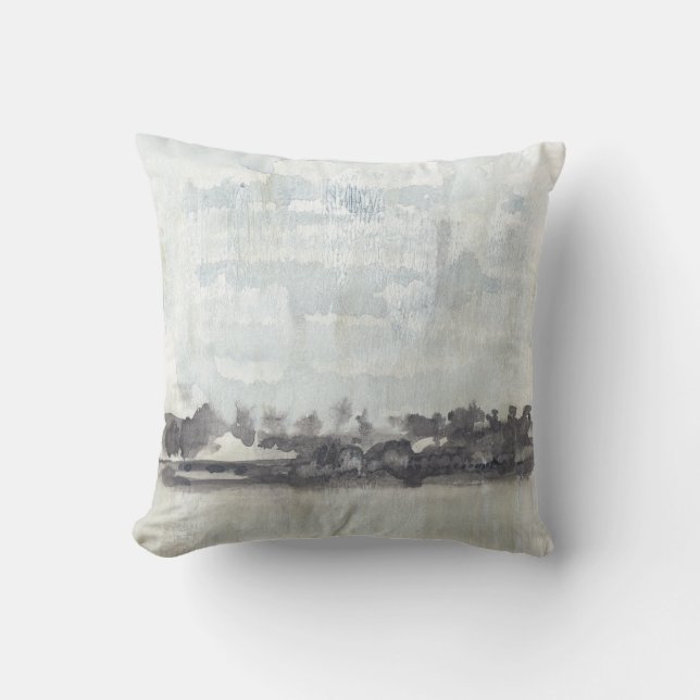 Sky Horizon - Neutral Colours Throw Pillow (Front)