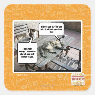 Sky is Falling Square Sticker