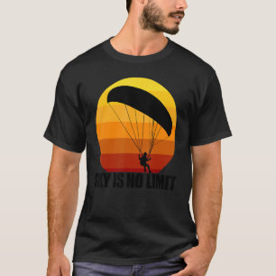 Sky Is No Limit Paragliding Men Paraglider Advent T-Shirt